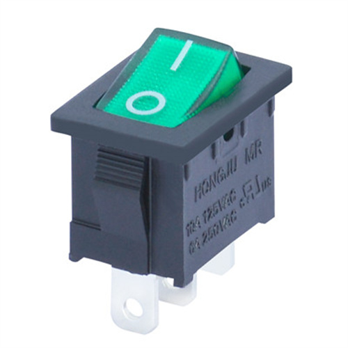 Green LED Rocker Switch