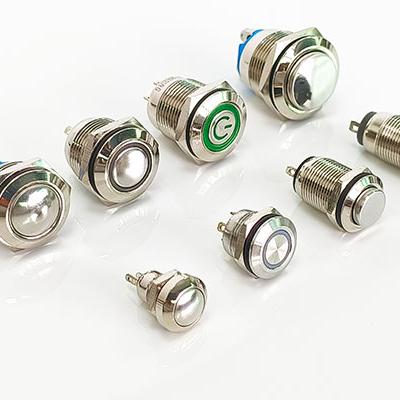 which size of metal button switch is widely choosen?