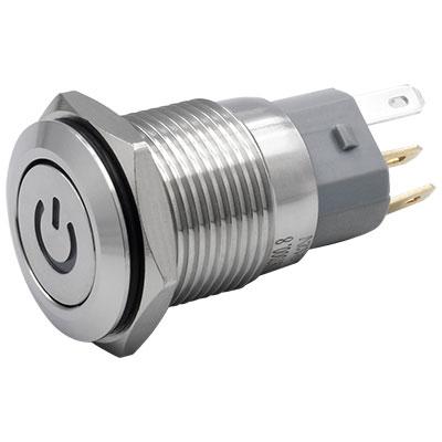 Metal Power Push Button Switch 