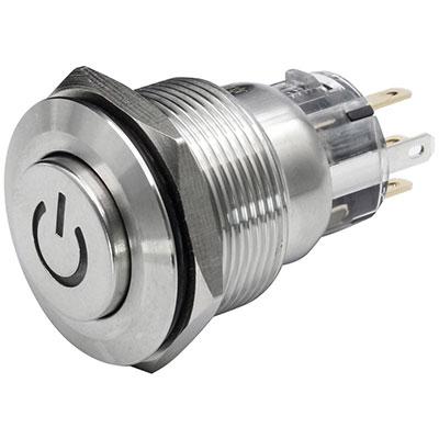 Metal Push Button Switch With Power