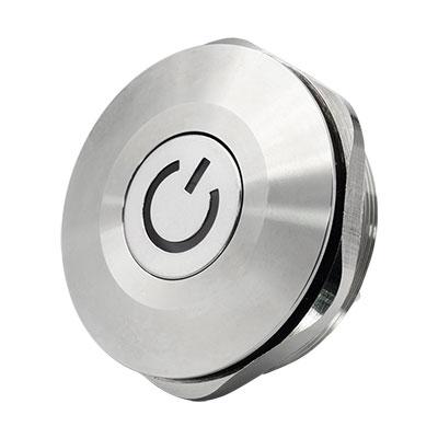 Push Button Switch With Power Logo