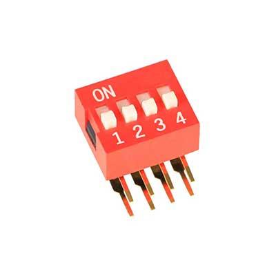 4 Position Dip Switch Right Angle