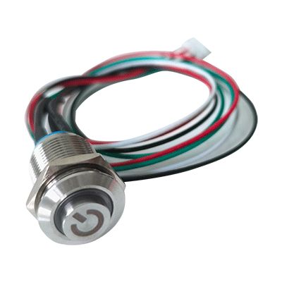 12mm Wired Metal Button Switch