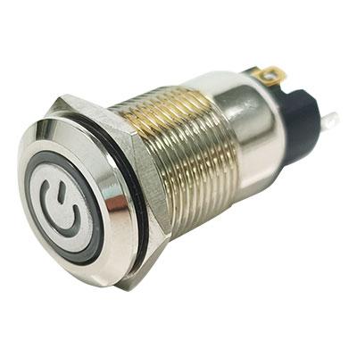 12mm Power Metal Push Button