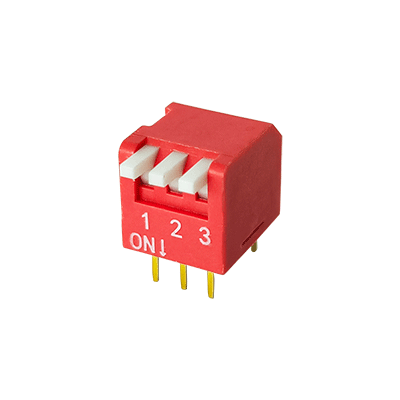 3 Way Red Piano DIP Switch