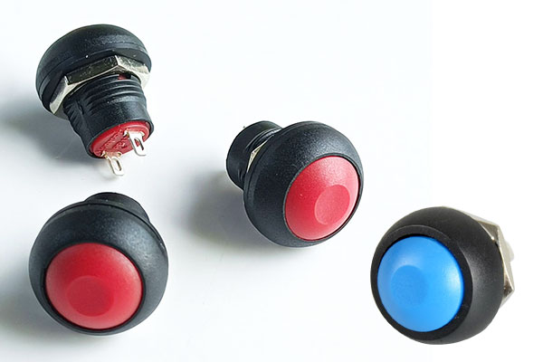 12mm Waterproof SPST Round Push Button Switch