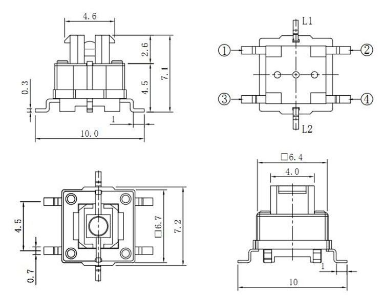 illuminated surface mount Tactile Switch