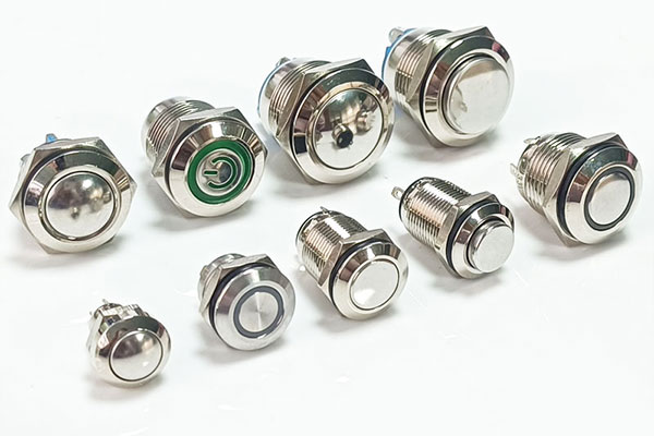 led metal push button switch